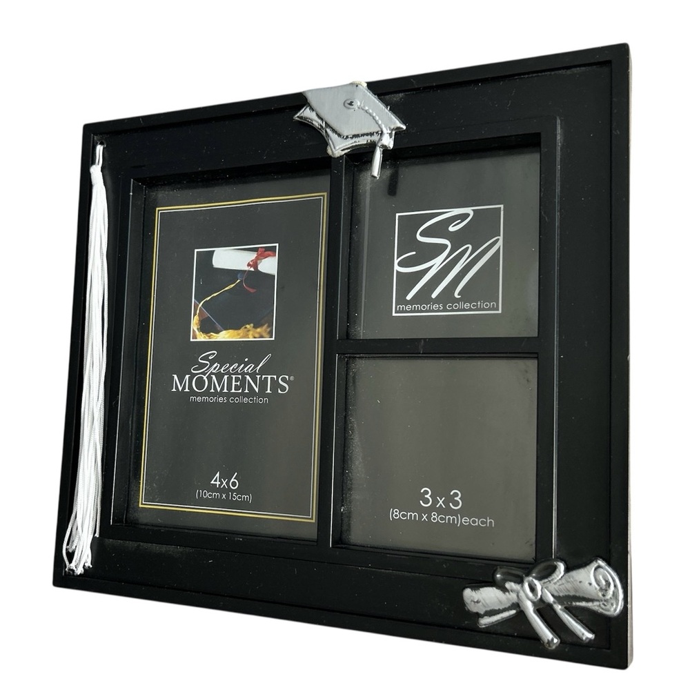 Special Moments Black and Silver Graduation Photo Frame